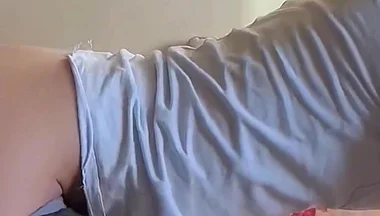 Hairy Male Fucks Beautiful Twink Bareback and Cums in Her Anus