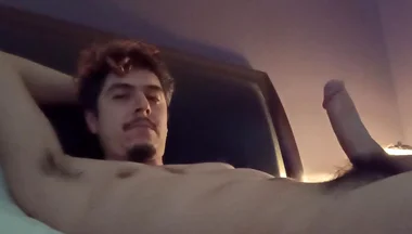 Handsome Man Big Throbbing Cock No Hands