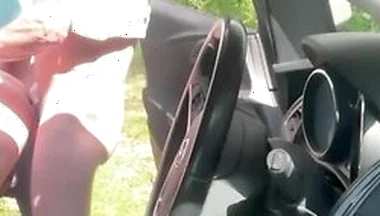 Three Guys In The Car Outdoors