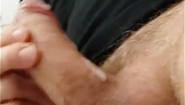 Me Shooting Out Another Powerful Cumshot Onto My Black T-shirt