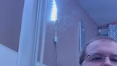 Chubby Bi Dude Gives Oral To Big Black Dildo