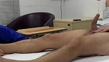 Doctor Worships Patients Feet & Cum On Foot Preview