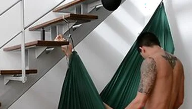 Horny Young Couples Quickie On A Hammock (dual Angle)