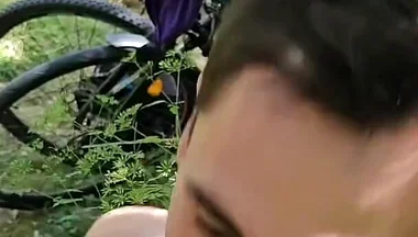 Gay Cruising in the Forest, Hot Blowjob