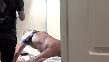 Slut Creampied by His Friend Big Dick