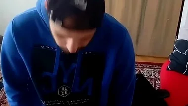 Cumshot in My Room on a Tablet.