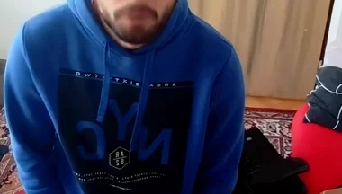 Cumshot in My Room on a Tablet.