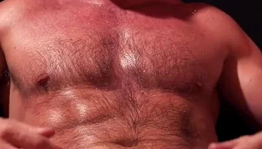 Huge Black Dildo Stretching Man Cunt