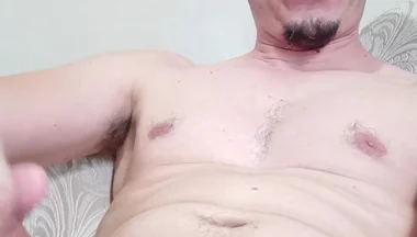 POV Handsome Stud Selfie Vid Jerking off so Much Milk