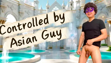 He Was Being Controlled by Uncut Asian Guy