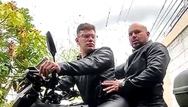Fucking On The Bike With Huge Creampie, In A Hot Outdoors
