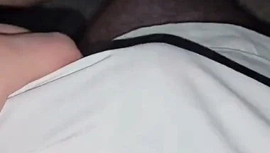 Stroking in My Wet Swim Shorts After the Pool - Precum Soaking Through