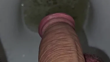 Me Pissing in the Toilet - Closeup Cock POV
