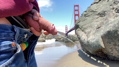 Pissing in Front of the Golden Gate Bridge