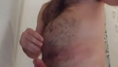Playing with My Piss and Cumming in the Shower