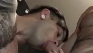 Slut Creampied by His Friend Big Dick