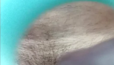 Solo Cock Masturbation with a Sex Toy. the Beautiful Head Flows and Cums. the View of Sperm Is Very Close!