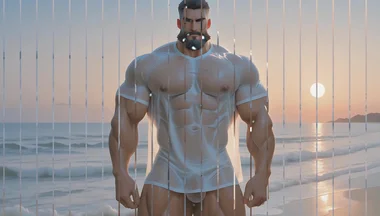 Rockstar Hunk Solo Teasing Balls and Shaft with Cum Splatter