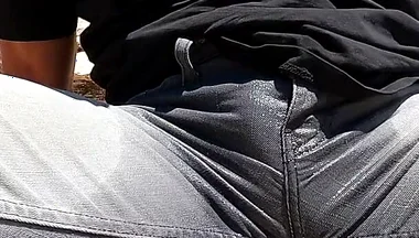 Pissing My Jeans and Jerking off Out in the Desert