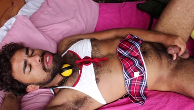 Hunk in Lingerie in an Embarrassing Situation (set 11)