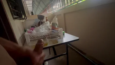 Thai Students Pull off the Back of the Dormitory