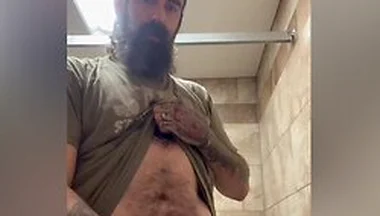 Jacking Off In Home Depot Bathroom: Stepdaddy Needed To Unload And Came All Over The Stall