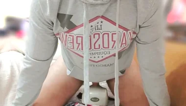 The Teenager Moaned Sweetly and Came From the Vibrations