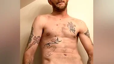 Sexy Guy Stroking Bwc In The Mirror