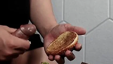 Fuck A Big Mac And Cum On Food To Eat