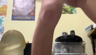 Fleshlight and Dildo Fucking for 12 Minutes Straight, Wet Horny Boy Long and Deep Fuck