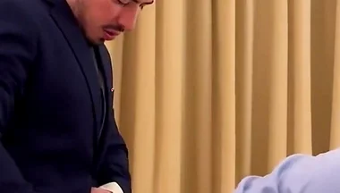 Fuck in Office Wearing Suits