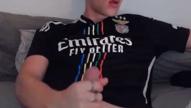 Horny Soccer Bro Caught on Webcam