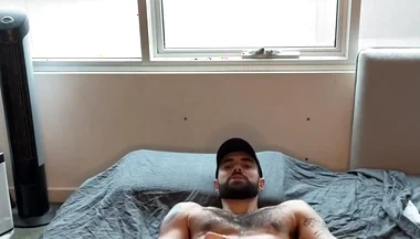 Hunk Fucking Dildo in Multiple Positions
