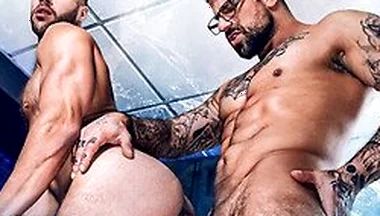 Muscle Jock Arno Antino Gets Pounded By Coach Ryans Thick Stepdaddy Dick
