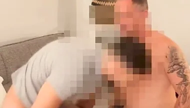 Straight Turkish Friend Runs Into the Curious Married Broker and Gets His Big Cock Sucked