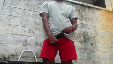 Xhard - Young Big Stepdaddy Outdoor Bathroom