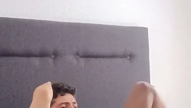 Handjob to Big Dicked Handsome Man Ends with Facial