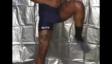Exercising Wrestling Singlet (no Fap)