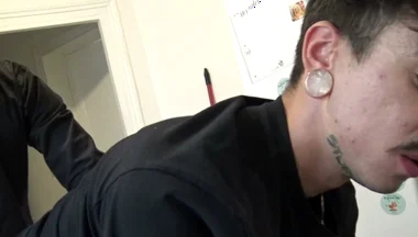 French Boyf Ucked Raw by Sexy Straight Tatoo Boy