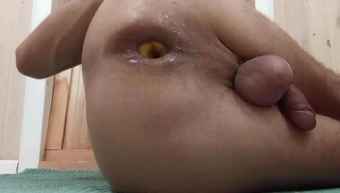 My Hand and Apple Stretch My Anal Hole