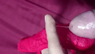 Jerking off with My Friend's Thong
