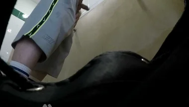 Amateur Str8 Boy Caught Peeing at Public Toilet Urinal