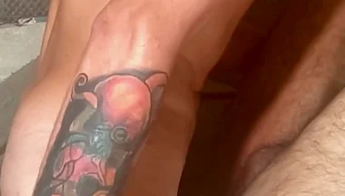 I Fuck My Straight Neighbor for the First Time Then Flips Me Over and Thrusts His Cock All the Way Inside Me and Pounds Away