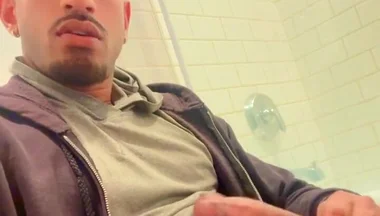 Gooning on the Toilet. Love You - Check the Crazy Shooting Cumshot