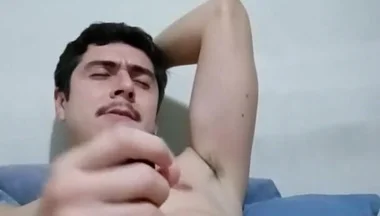 Horny Guy Jerking off Big Dick, Wait for Precum Spill Ending