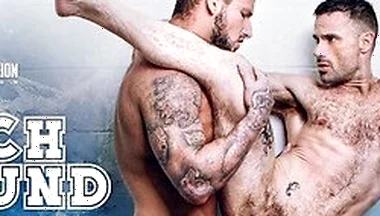 Hairy Jock Takes Hunks Big Cock In Steamy Shower Slam