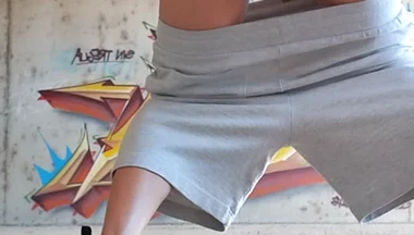 In a Thong Fingering Me Outdoors