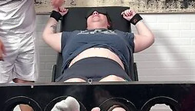 Tklnurse Blindfolded And Tag Team Tickled By Magic Tickler Until She Gigglegasms