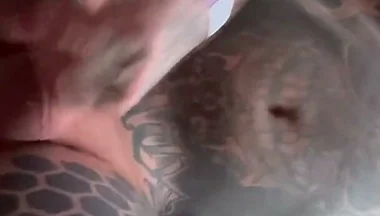 Tattooed Muscle Man Gets a Facial