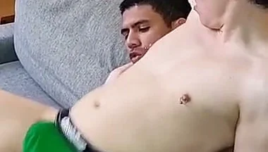 Two Young and Attractive Stepbrothers Fuck After Cleaning.